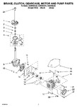 Diagram for 04 - Brake, Clutch, Gearcase, Motor And Pump Parts