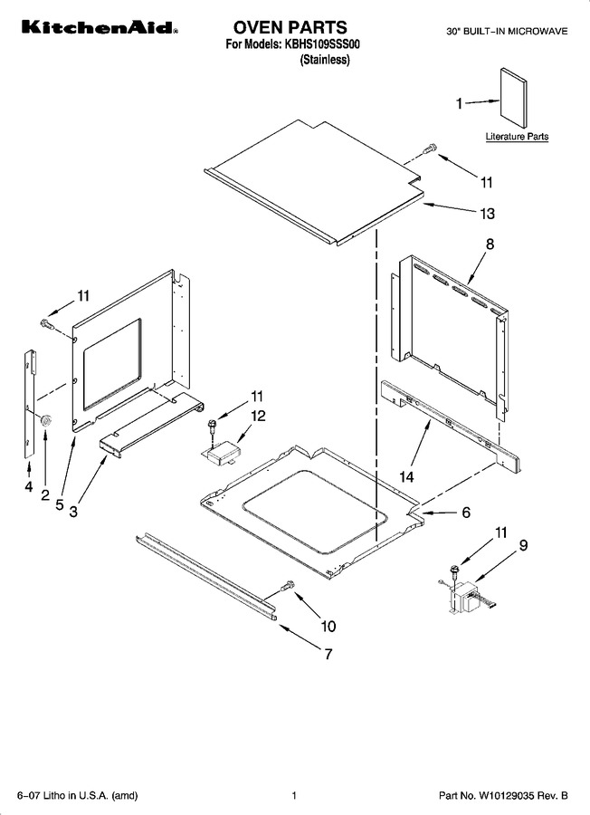 Diagram for KBHS109SSS00