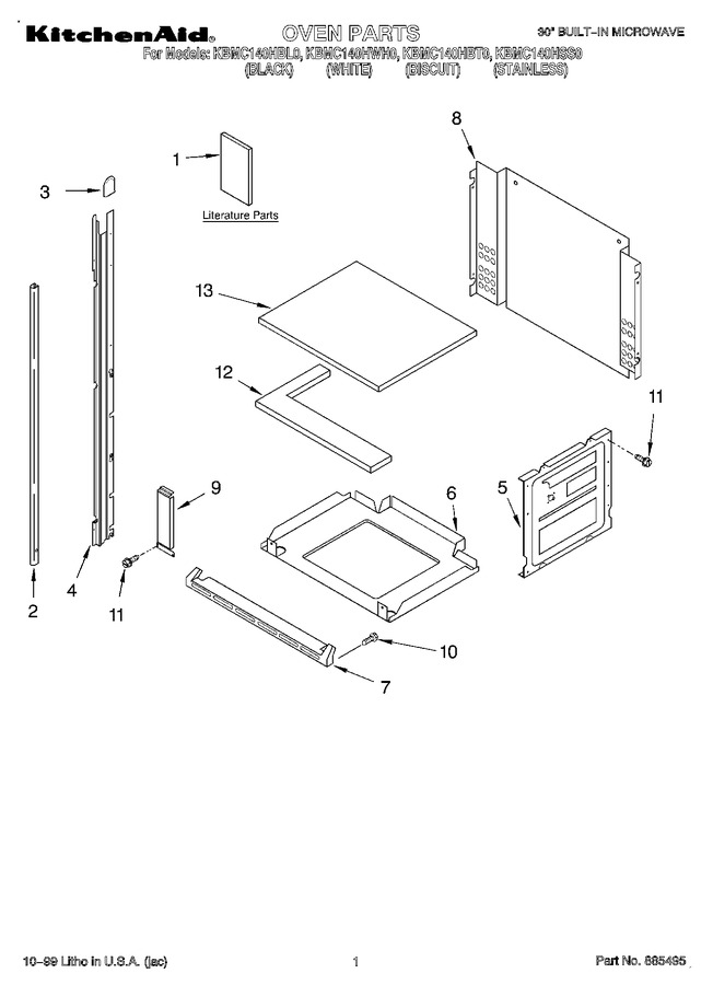 Diagram for KBMC140HWH0