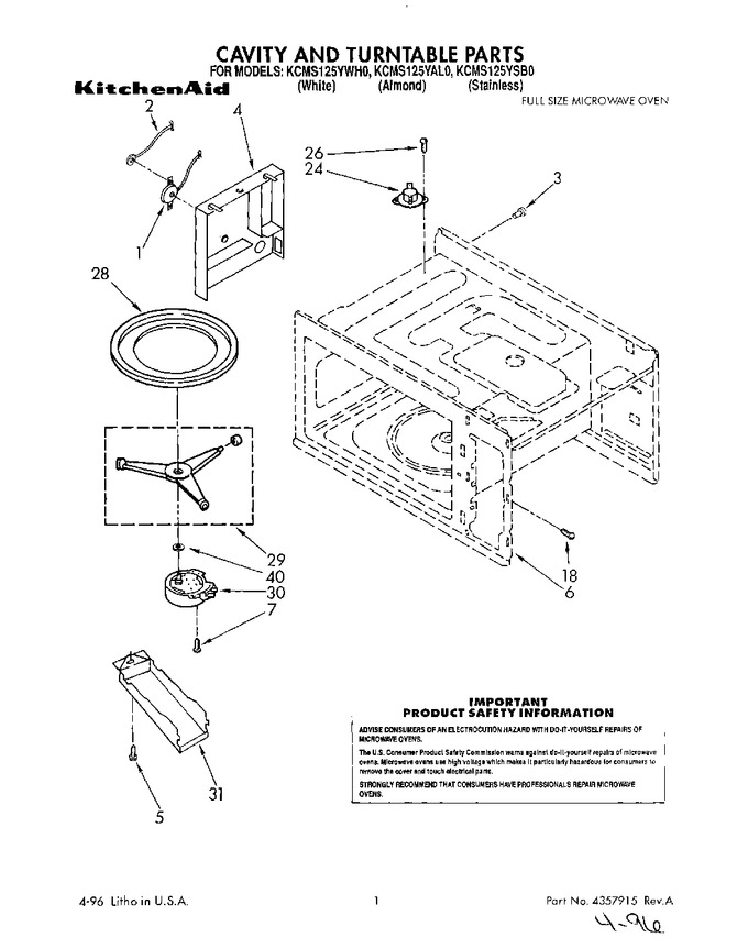 Diagram for KCMS125YSB0