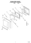 Diagram for 03 - Oven Door Parts