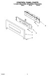 Diagram for 02 - Control Panel Parts