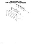 Diagram for 02 - Control Panel Parts