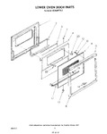 Diagram for 05 - Lower Oven Door , Lit/optional