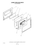 Diagram for 05 - Lower Oven Door , Lit/optional