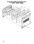 Diagram for 07 - Upper And Lower Oven Door
