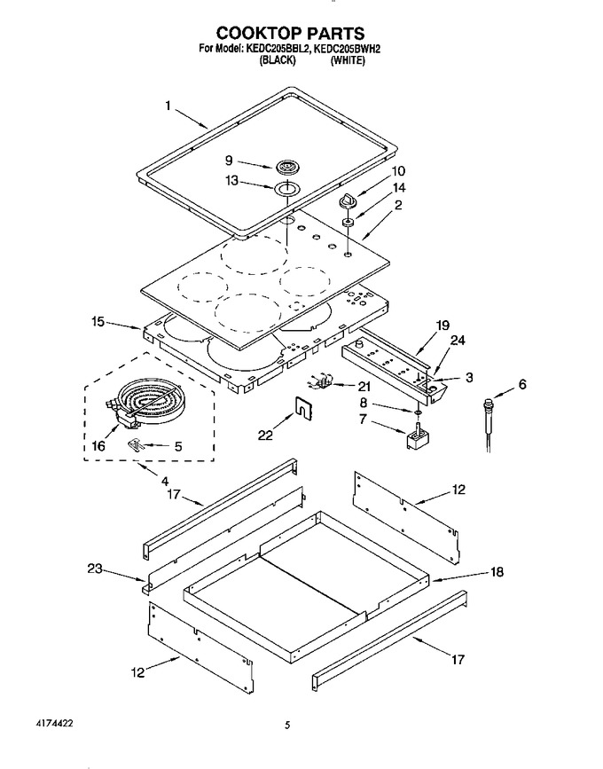 Diagram for KEDC205BWH2