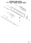 Diagram for 02 - Control Panel Parts