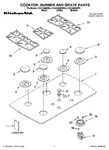 Diagram for 01 - Cooktop, Burner And Grate Parts