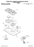 Diagram for 01 - Cooktop, Burner And Grate Parts