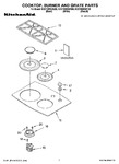 Diagram for 01 - Cooktop, Burner And Grate Parts