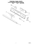 Diagram for 02 - Control Panel Parts