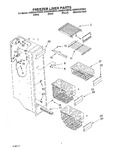 Diagram for 04 - Freezer Liner Parts