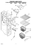 Diagram for 04 - Freezer Liner Parts