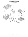 Diagram for 03 - Freezer Shelf Parts