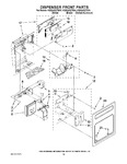 Diagram for 12 - Dispenser Front Parts