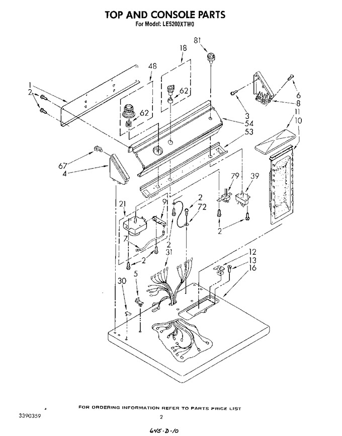 Diagram for LE5200XTW0