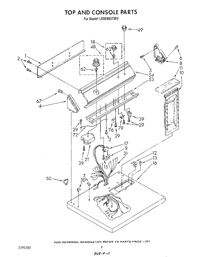 Diagram for LE6098XTW0