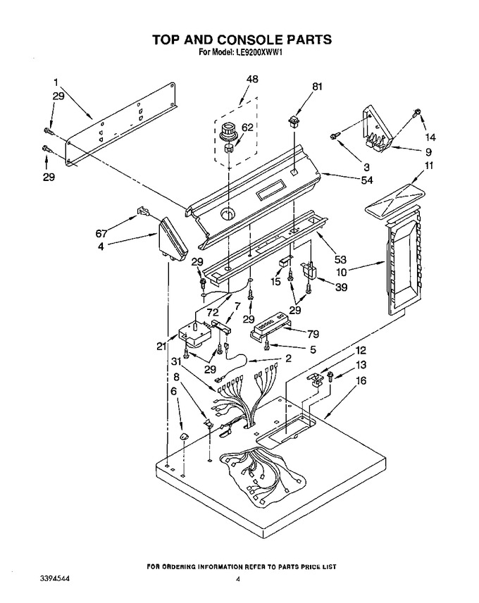 Diagram for LE9200XWN1