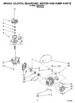 Diagram for 05 - Brake, Clutch, Gearcase, Motor And Pump Parts