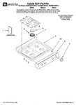 Diagram for 01 - Cooktop Parts