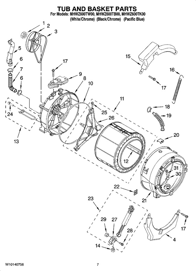 Diagram for MHWZ600TK00