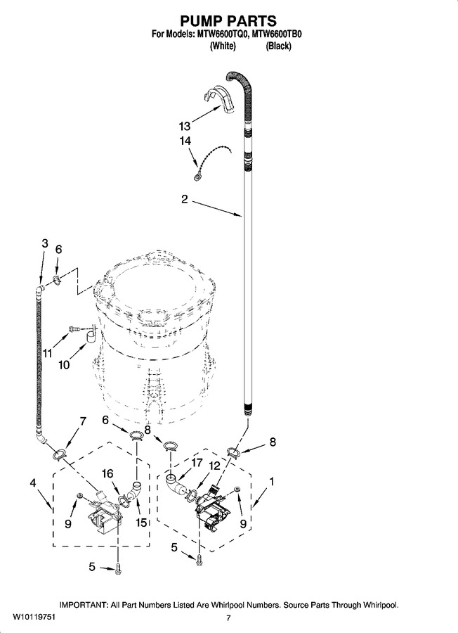 Diagram for MTW6600TB0