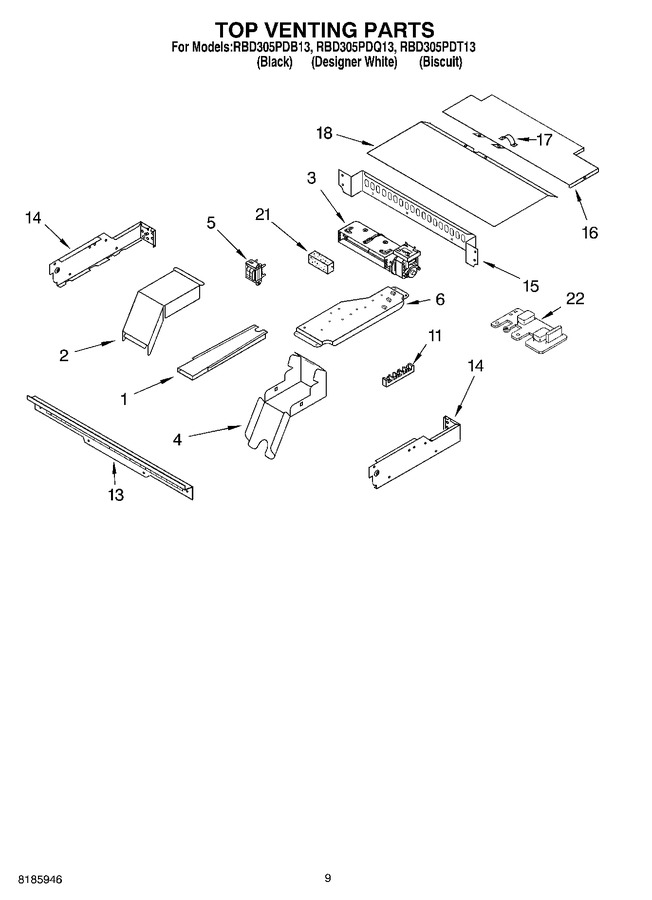 Diagram for RBD305PDQ13