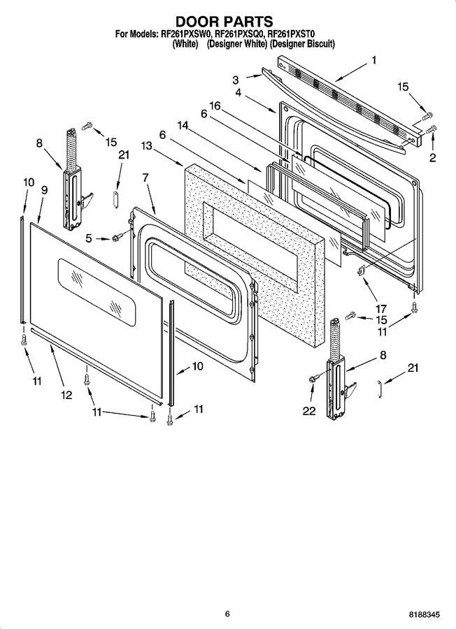 Diagram for RF261PXST0