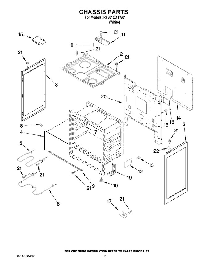 Diagram for RF301OXTW01