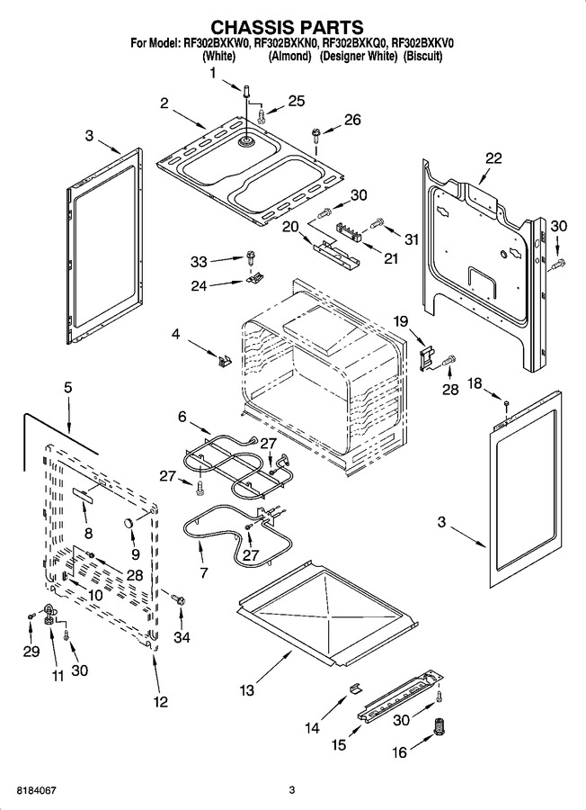 Diagram for RF302BXKV0