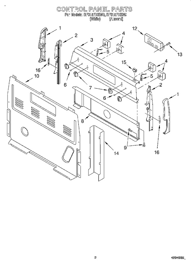 Diagram for RF315PXEW0