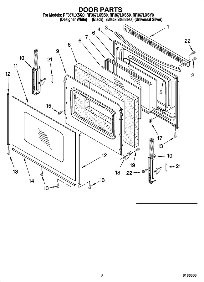 Diagram for RF367LXSY0