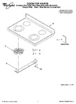 Diagram for 01 - Cooktop Parts