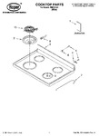 Diagram for 01 - Cooktop Parts