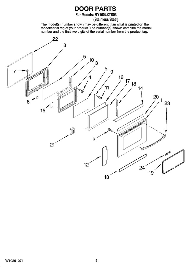 Diagram for RY160LXTS03