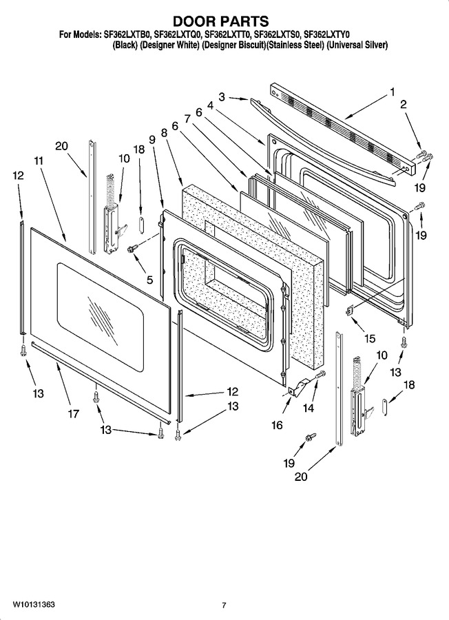 Diagram for SF362LXTY0