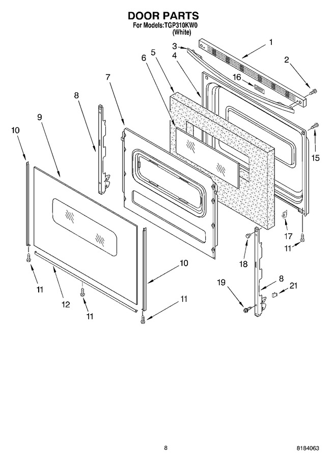 Diagram for TGP310KW0