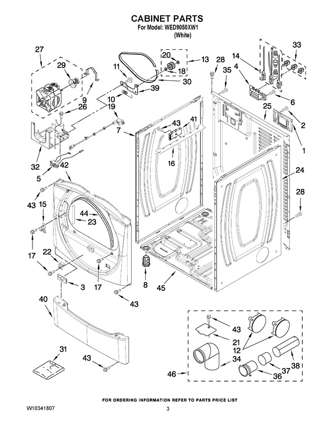 Diagram for WED9050XW1