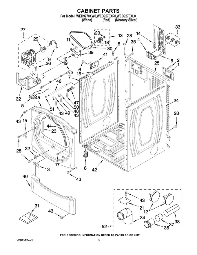 Diagram for WED9270XR0