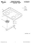 Diagram for 01 - Cooktop Parts