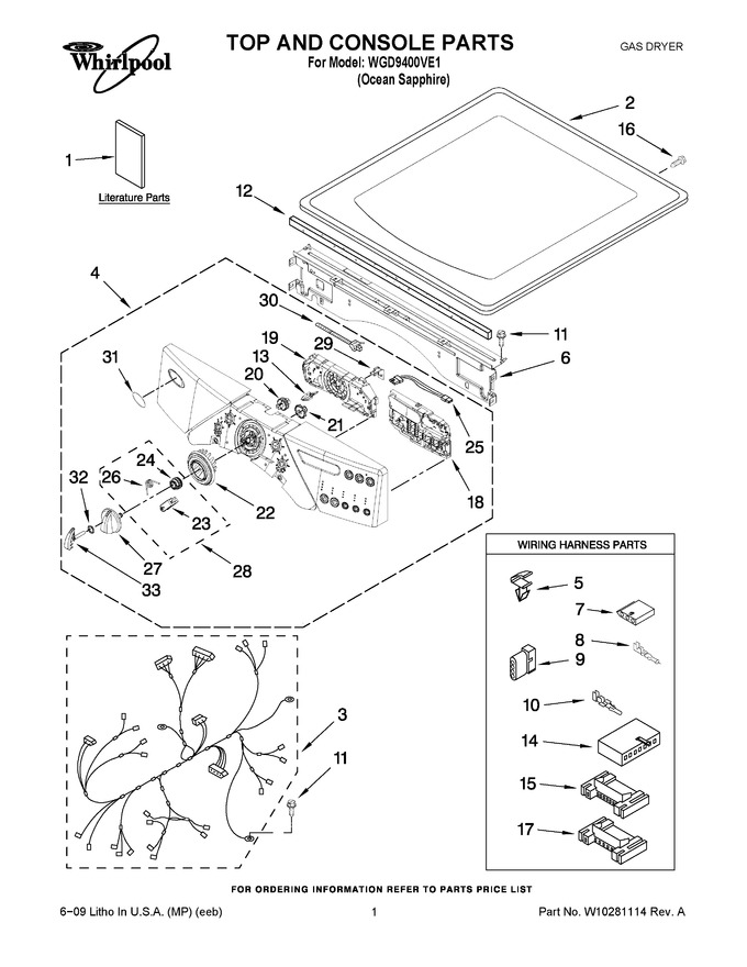 Diagram for WGD9400VE1