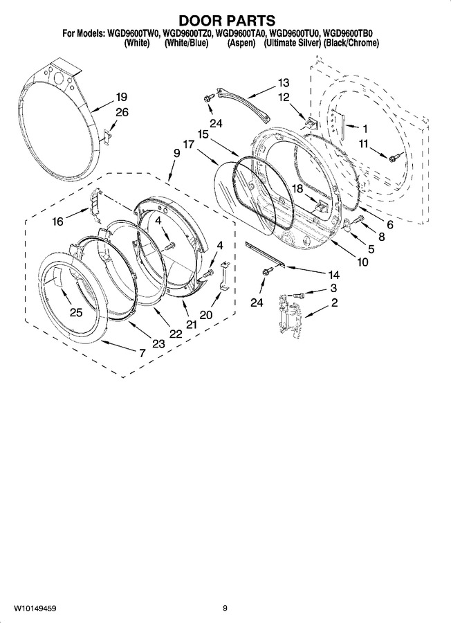 Diagram for WGD9600TA0