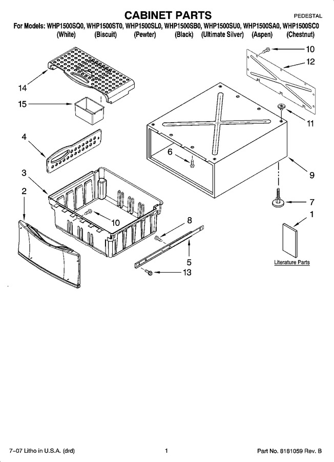 Diagram for WHP1500SB0