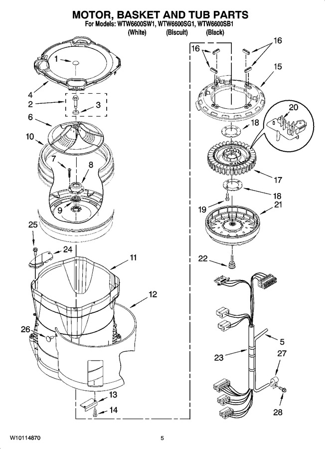 Diagram for WTW6600SB1