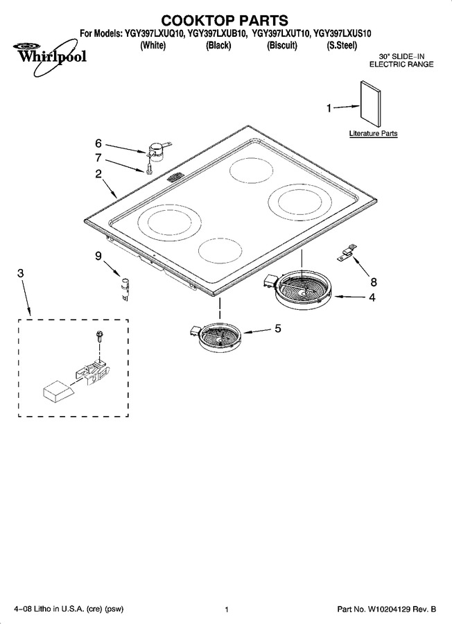 Diagram for YGY397LXUQ10