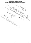 Diagram for 02 - Control Panel Parts