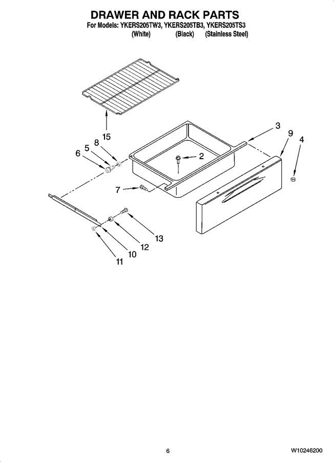 Diagram for YKERS205TB3