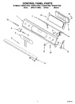 Diagram for 02 - Control Panel Parts