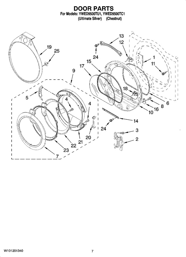 Diagram for YWED9500TC1